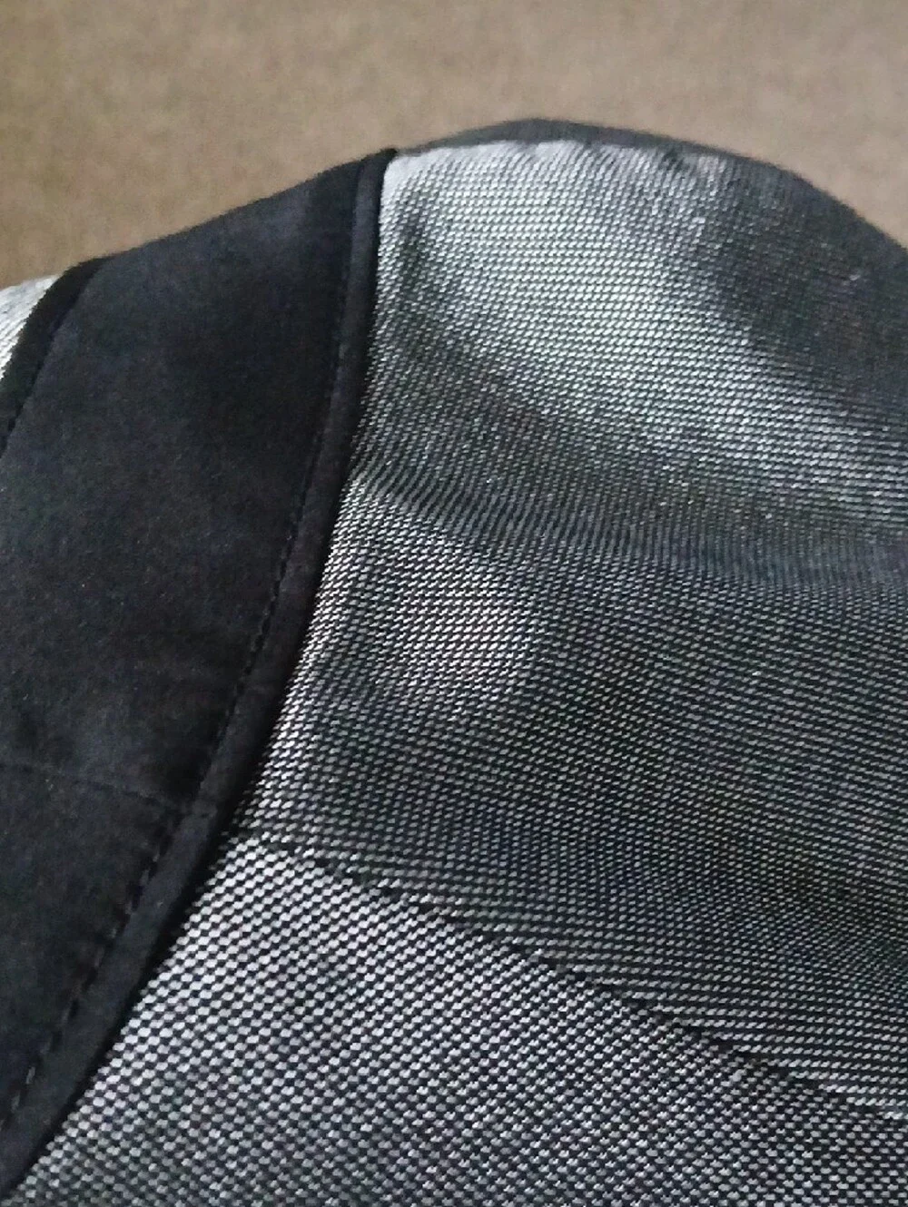 bebe Gray and Black Paneled Mini Dress - Picture 7 of 7